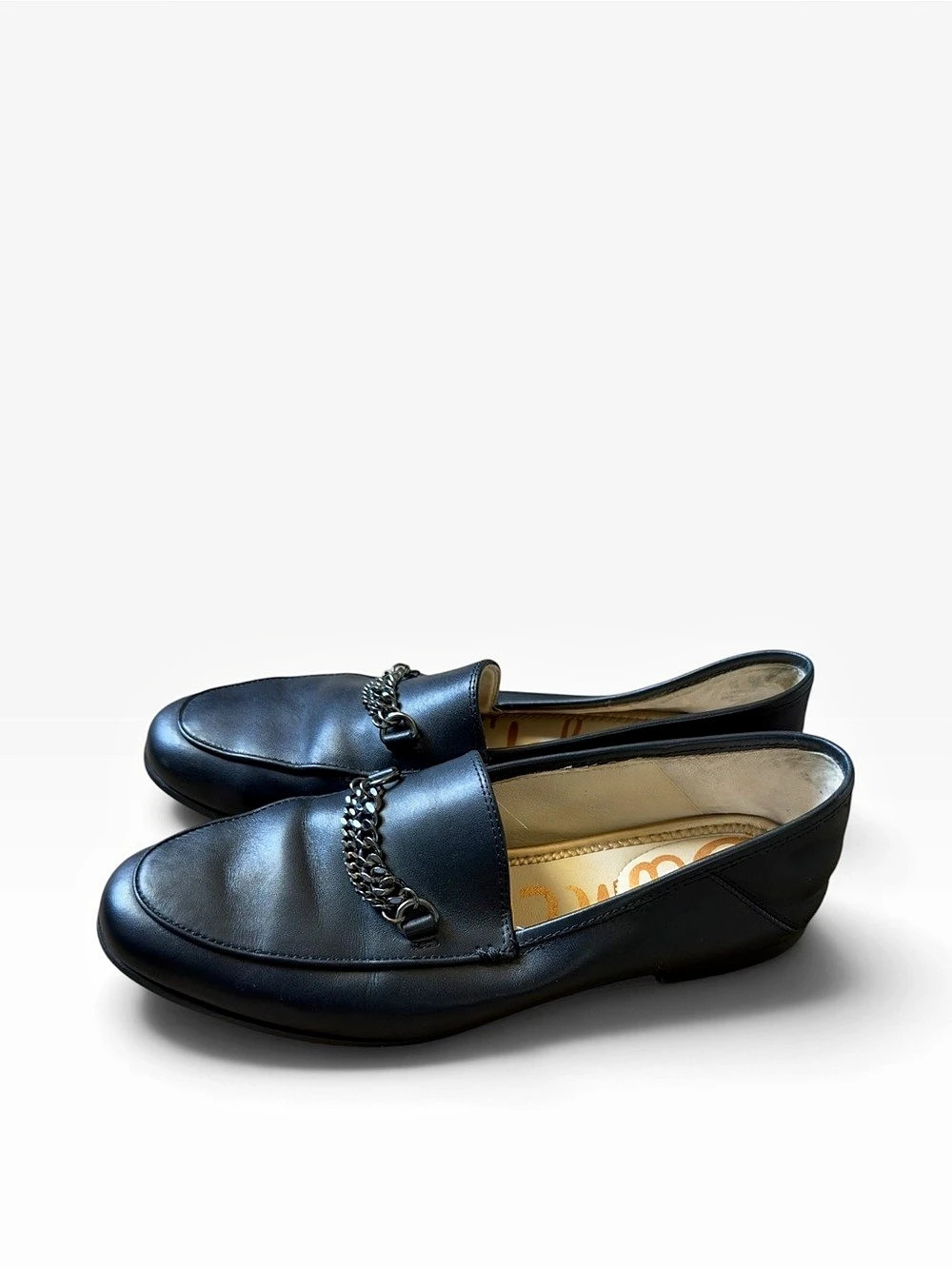 Sam Edelman Laurel Loafer Black Chain Loafers